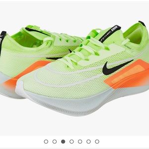 Nike Men's Zoom Fly 4 Low TOP Size 11 in color Barely Volt/Black-hyper Orange